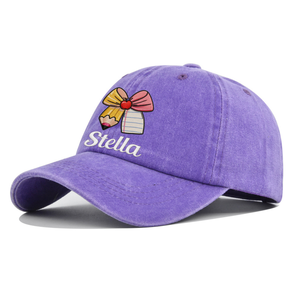 Personalized Embroidery Cute Icon Summer Baseball Hat For Kid | Hskid82