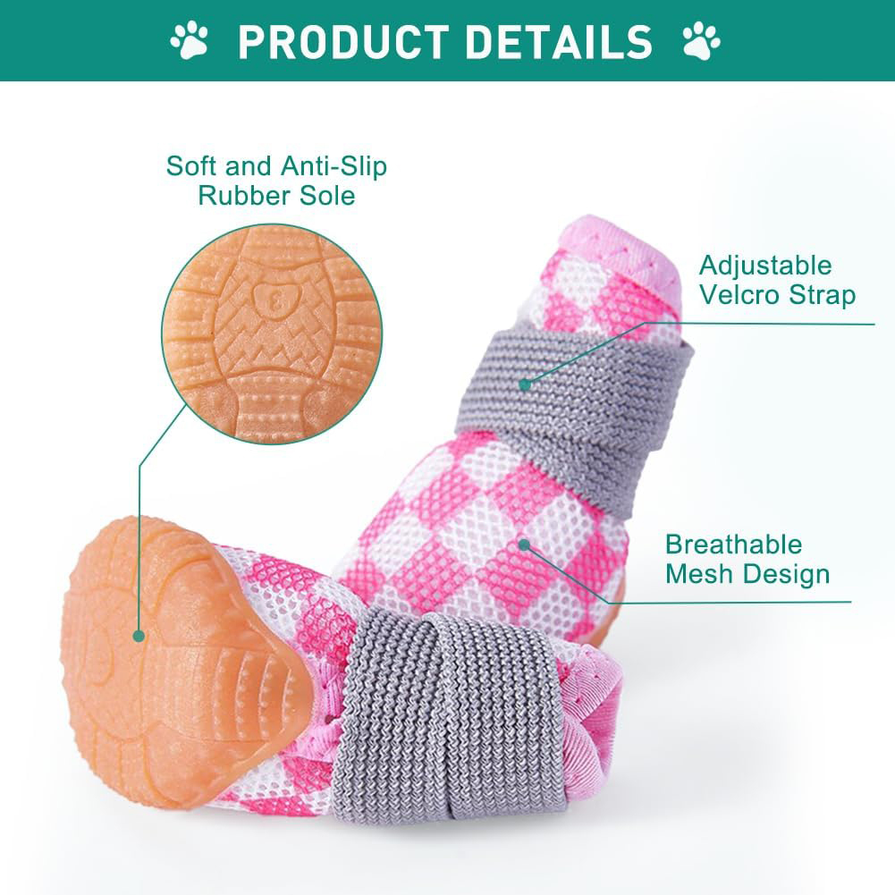 Pet Breathable Adjustable Soft Non-slip Shose | BKPet393