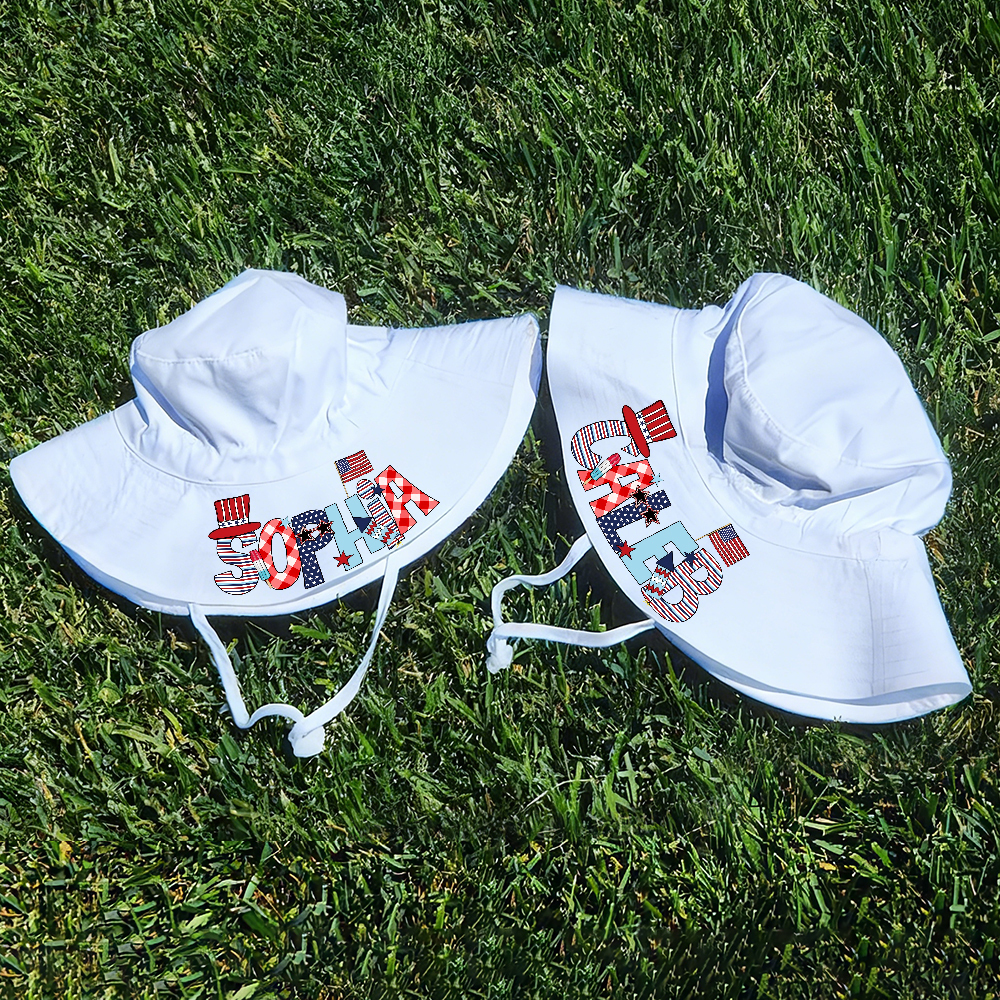 Personalized The 4th of July Bucket Hat & Romper/T-Shirt | CWBaby485