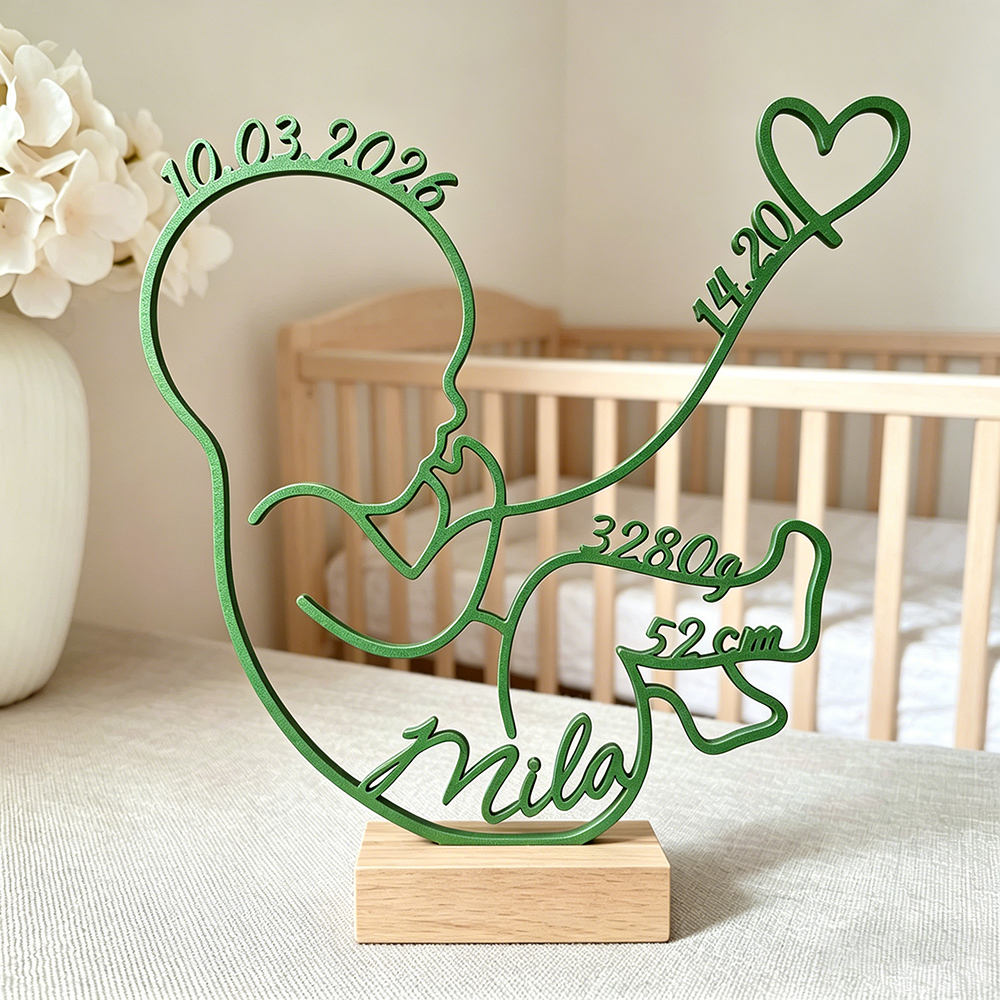 Personalized 3D Baby Birth Stand Decor for Unique & Love | CWGift59