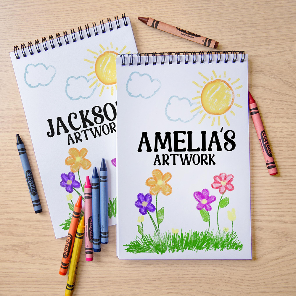 Personalized Kids Drawing Art Sketchbook | CWToy193