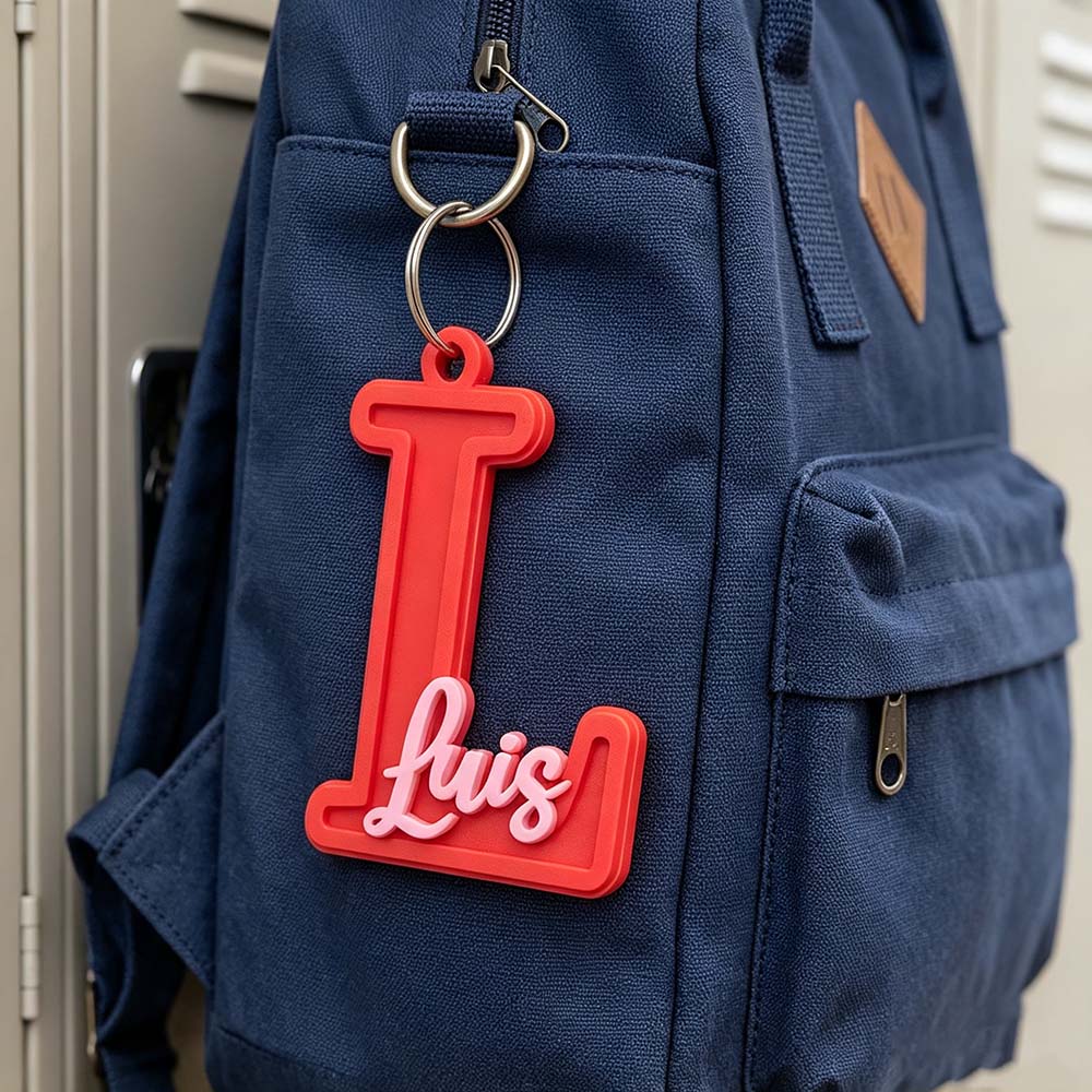 Personalized 3D Printed Backpack Name Tag | CWGift96