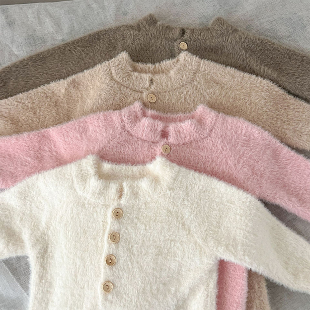Personalized Baby Mink Cashmere Jumpsuit With Hat | CWBaby116