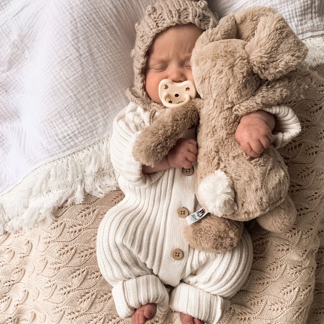 Personalised Baby Milk Ribbed Knit Bodysuit | CWBaby148