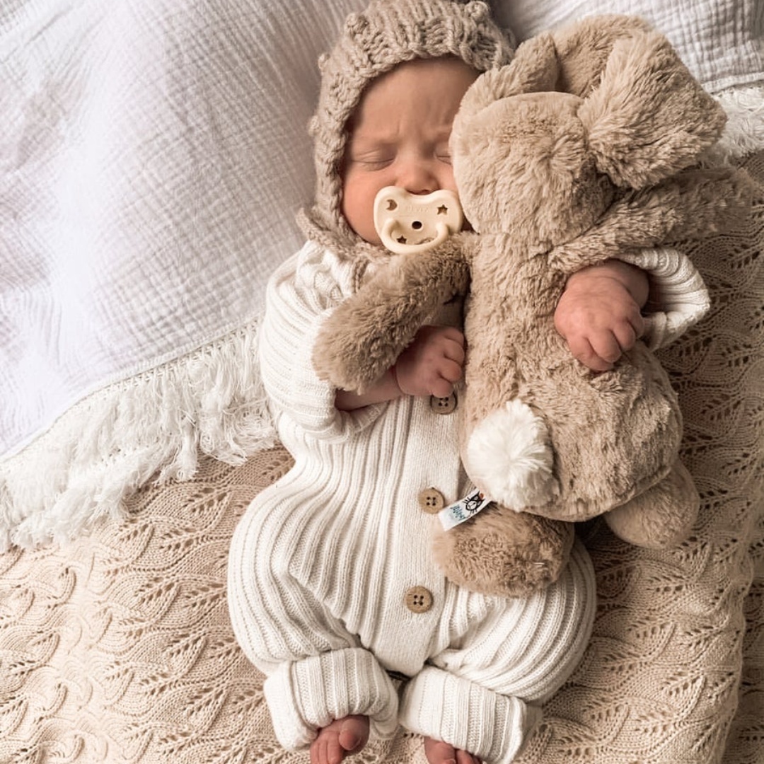 Personalised Baby Milk Ribbed Knit Bodysuit | CWBaby148