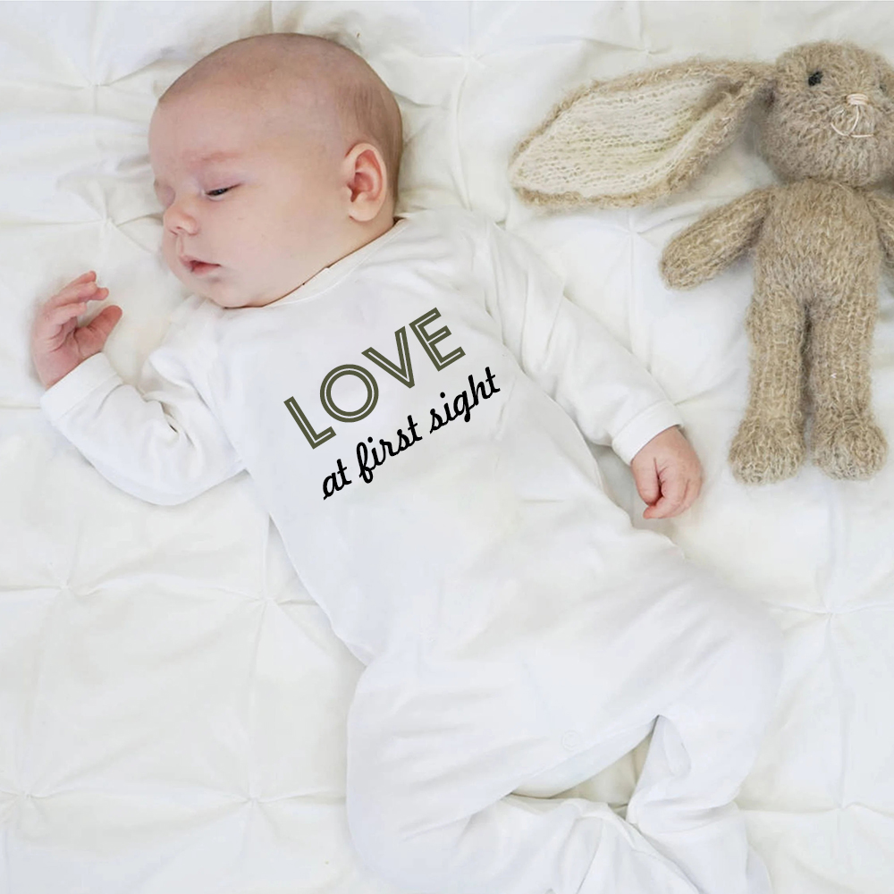 Personalized Baby First Valentine Ropmer and Hat Set | CWBaby146