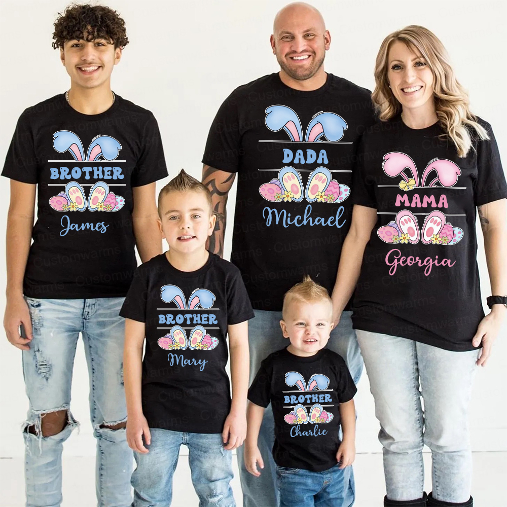 Personalized Family Happy Easter Matching Shirt | CWEaster53