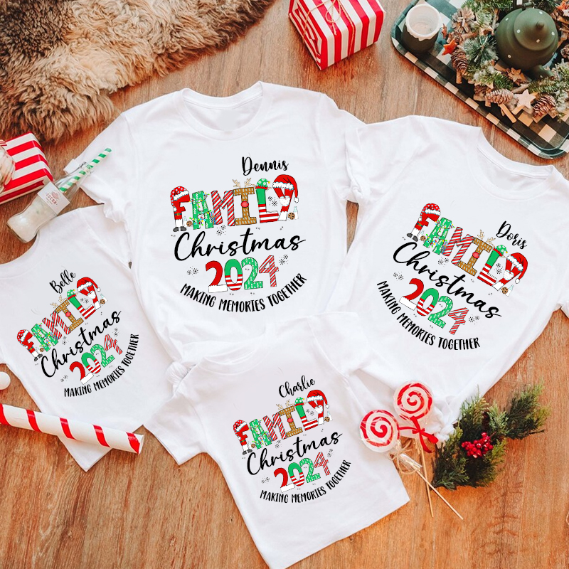 Personalized Family 2024 Making Memories Together T-Shirt| Match0414