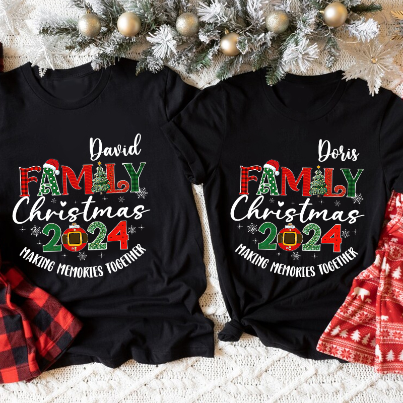 Personalized Family 2024 Making Memories Together T-Shirt| Match0413