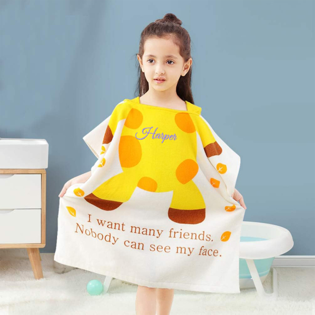 Personalized Embroidery Original Hooded Beach Towel | Cwbeach125