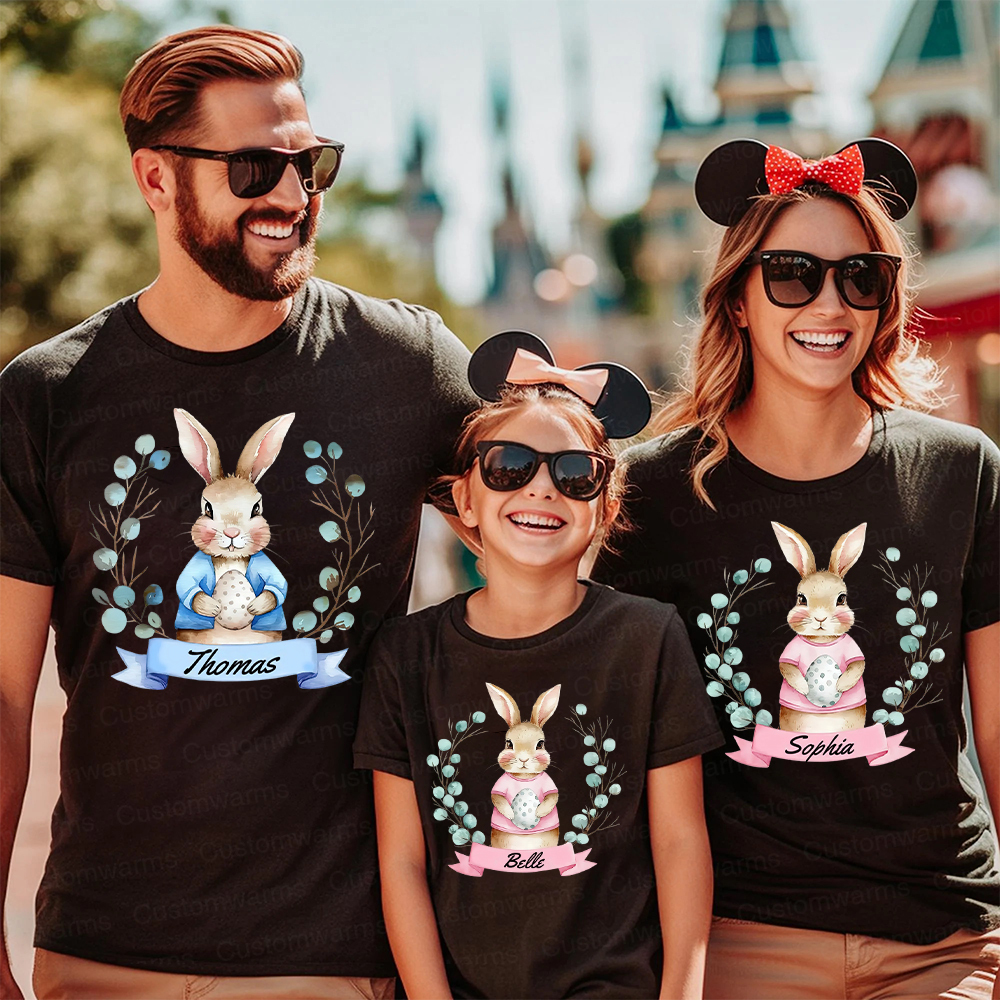 Personalized Family Happy Easter Matching Shirt | CWEaster61