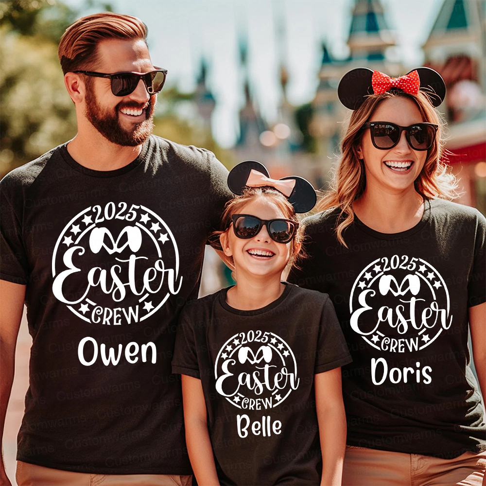 Personalized Family Happy Easter Matching Shirt | CWEaster62