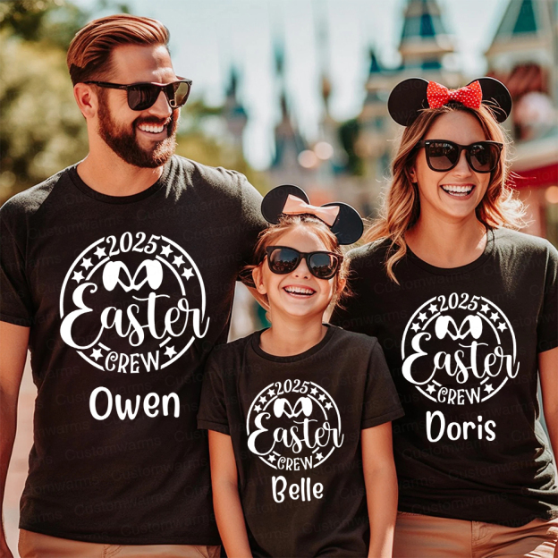Personalized Family Happy Easter Matching Shirt | CWEaster62