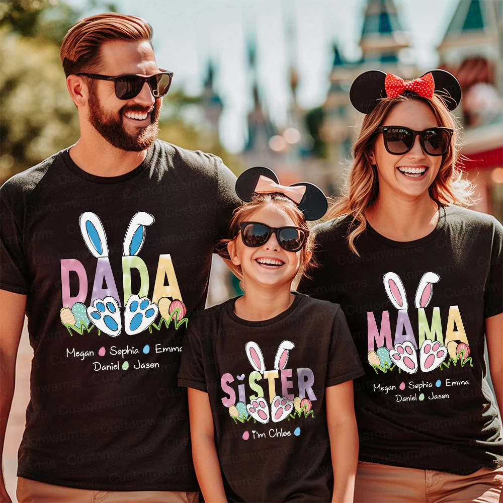 Personalized Family Happy Easter Matching Shirt | CWEaster64