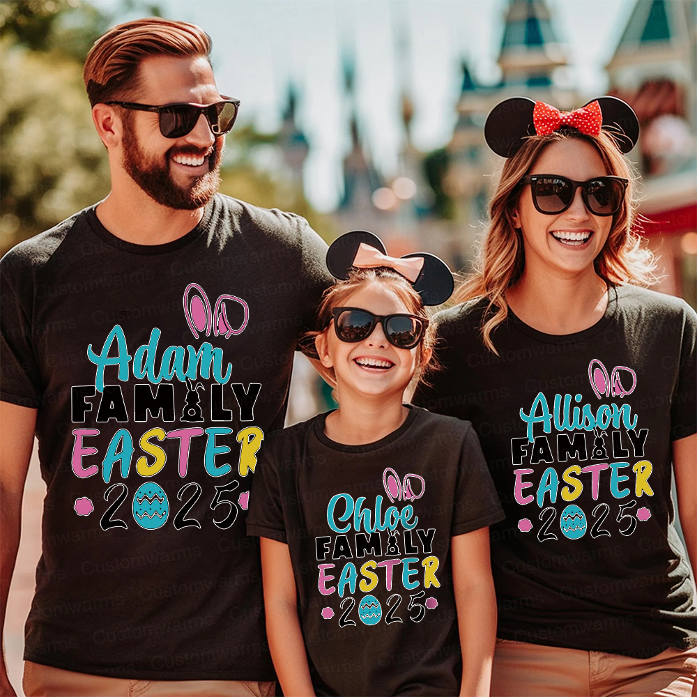Personalized Family Happy Easter Matching Shirt | CWEaster66