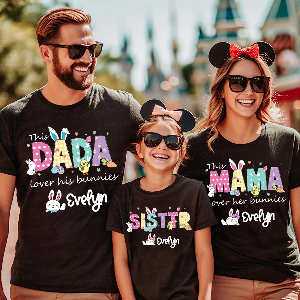 Personalized Family Happy Easter Matching Shirt | CWEaster68