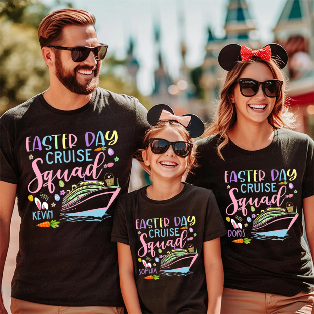 Personalized Family Happy Easter Matching Shirt | CWEaster69