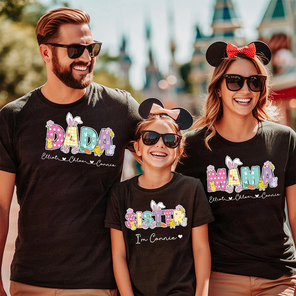 Personalized Family Happy Easter Matching Shirt | CWEaster73