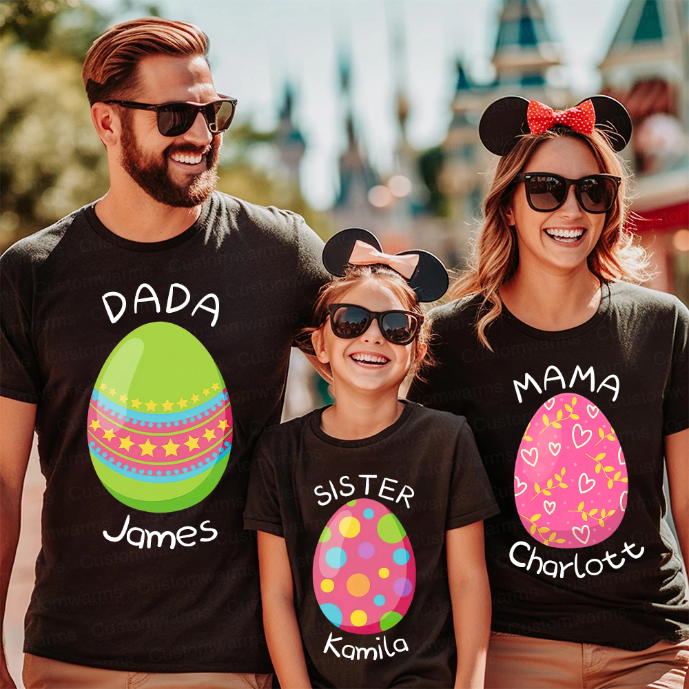 Personalized Family Happy Easter Matching Shirt | CWEaster74