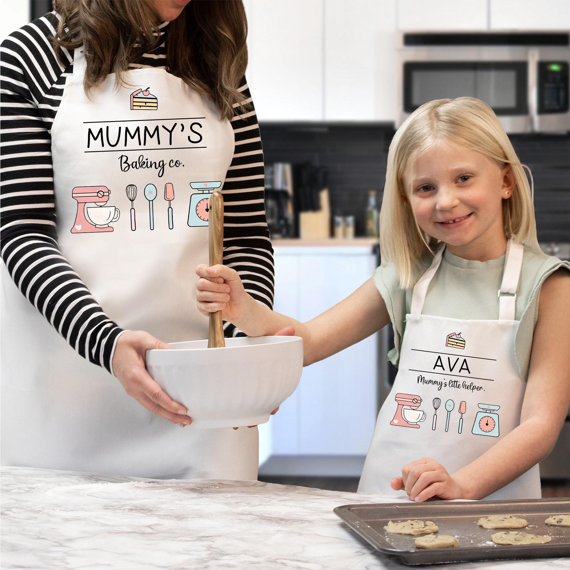Personalised Multifunctional Waterproof Matching Family Apron | Apron43