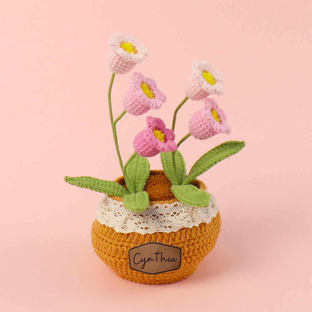 Personalized Crochet Flower in the Pot｜Gift For Mom  | CWMom17