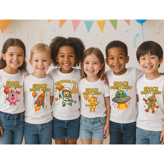 Personalized Space Party Birthday T-Shirt | inBirth33