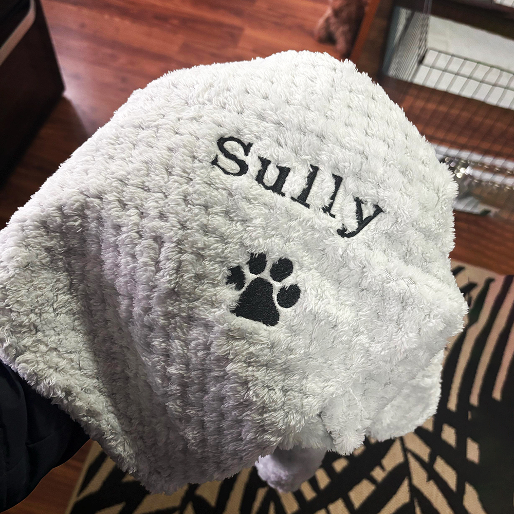 Personalized Embroidered Pet Soft Waffle Blanket | BKPet197