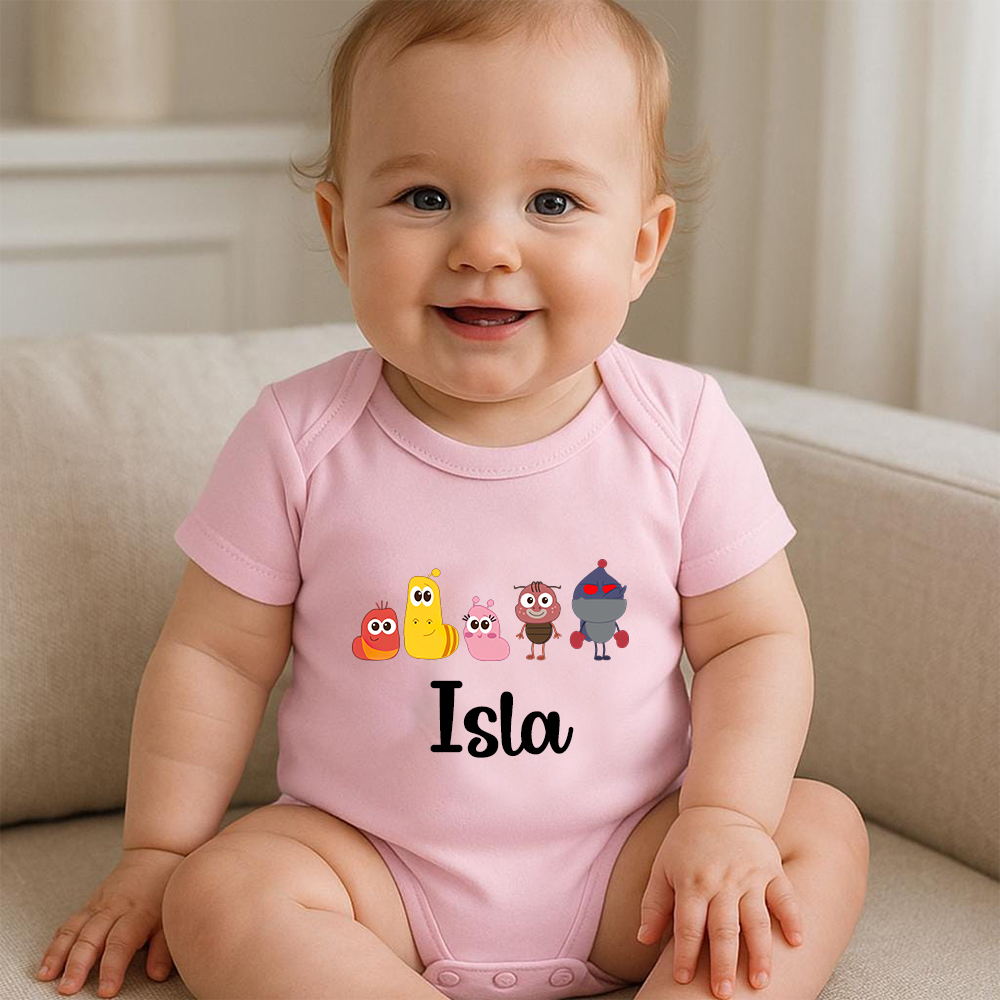 Personalized Larva's Funny Baby Romper | Larva21