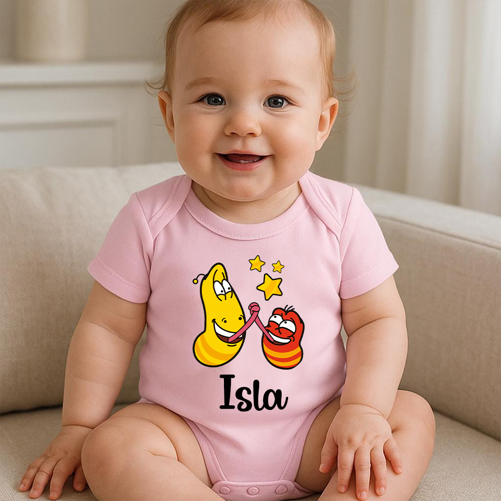 Personalized Larva's Funny Baby Romper | Larva23