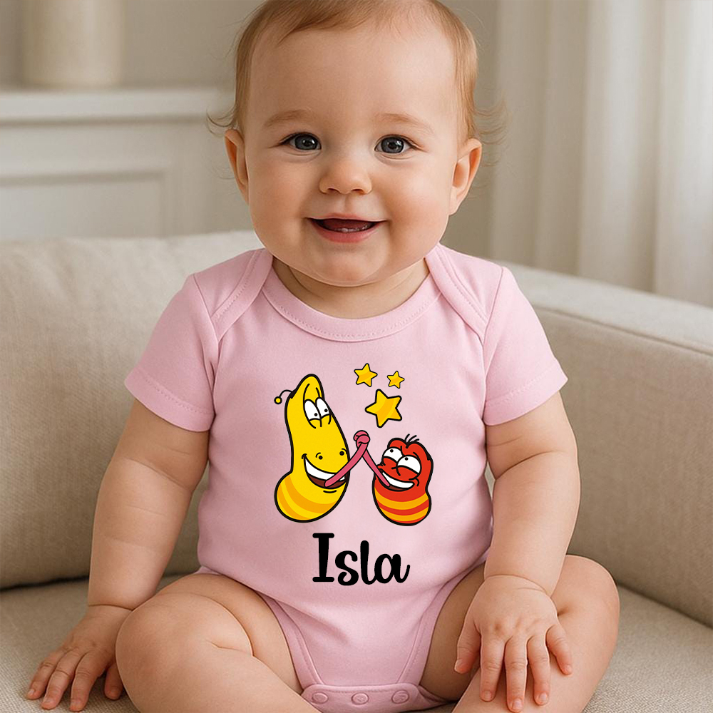 Personalized Larva's Funny Baby Romper | Larva23