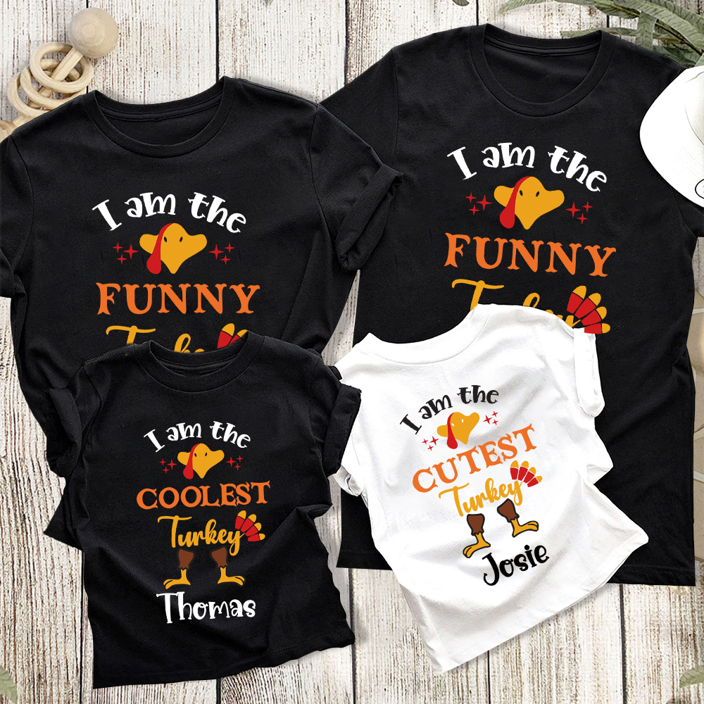 Personalized Thanksgiving Party Family Matching Shirt | CWThanks08