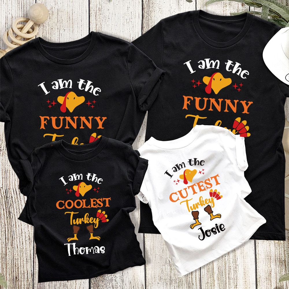 Personalized Thanksgiving Party Family Matching Shirt | CWThanks08