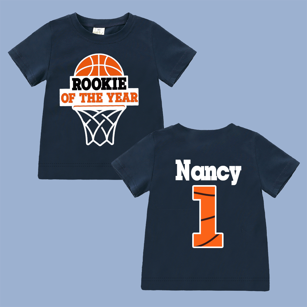 Personalized Basketball Rookie Of The Year Birthday T-Shirt | inBirth03