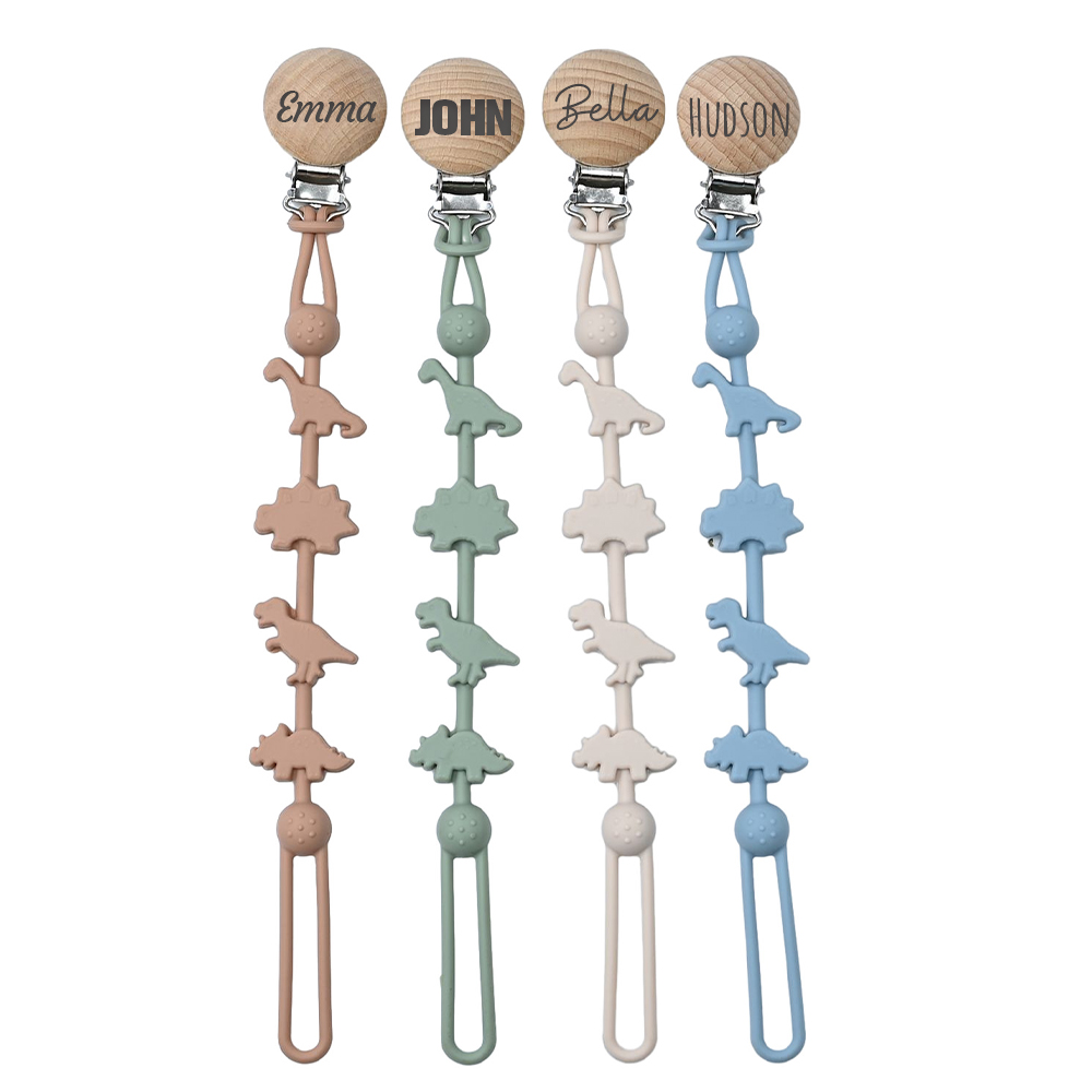 Personalized Baby Pacifier Silicone Chewable Clip | CWToy155