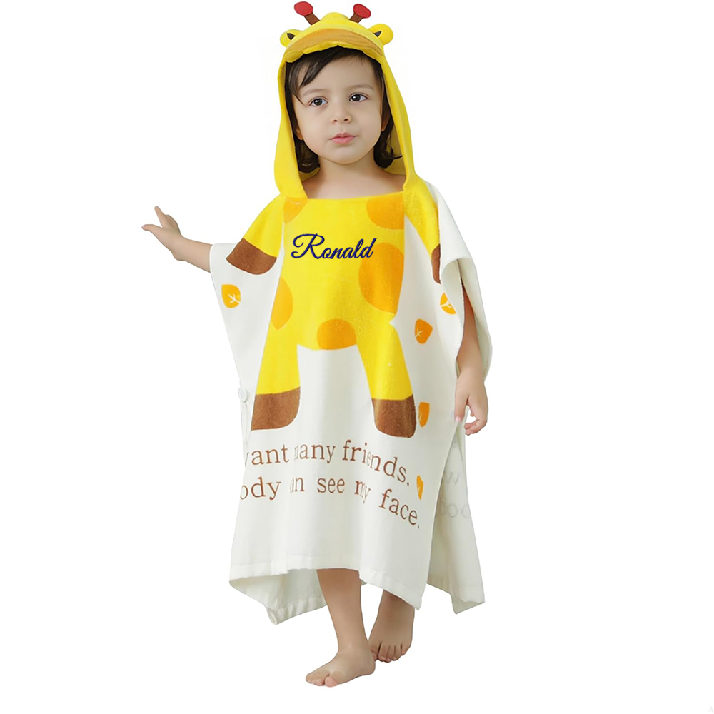 Personalized Embroidery Original Hooded Beach Towel | Cwbeach125