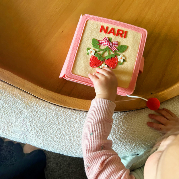 Personalized Baby Handmade Sensory Activities Felt Quiet Book | CWToy168