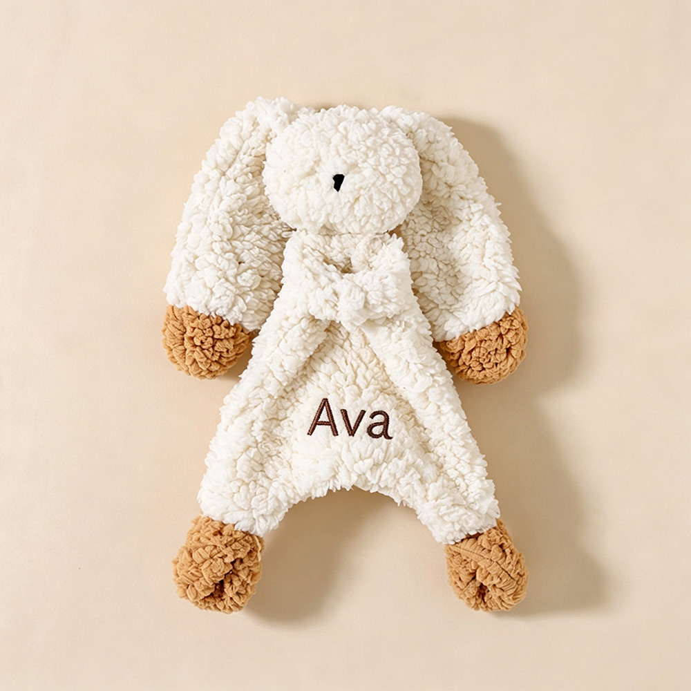 Personalized Kid's Lovely Soft Lambswool Baby Comfort Toy | CWToy190