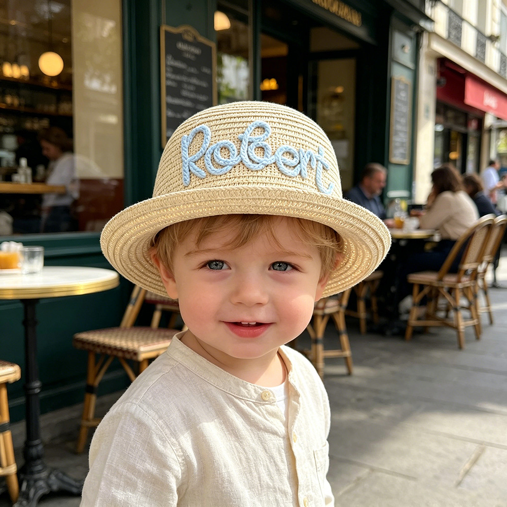 Personalized Embroidery Baby Toddler Summer Hat | CWBeach239