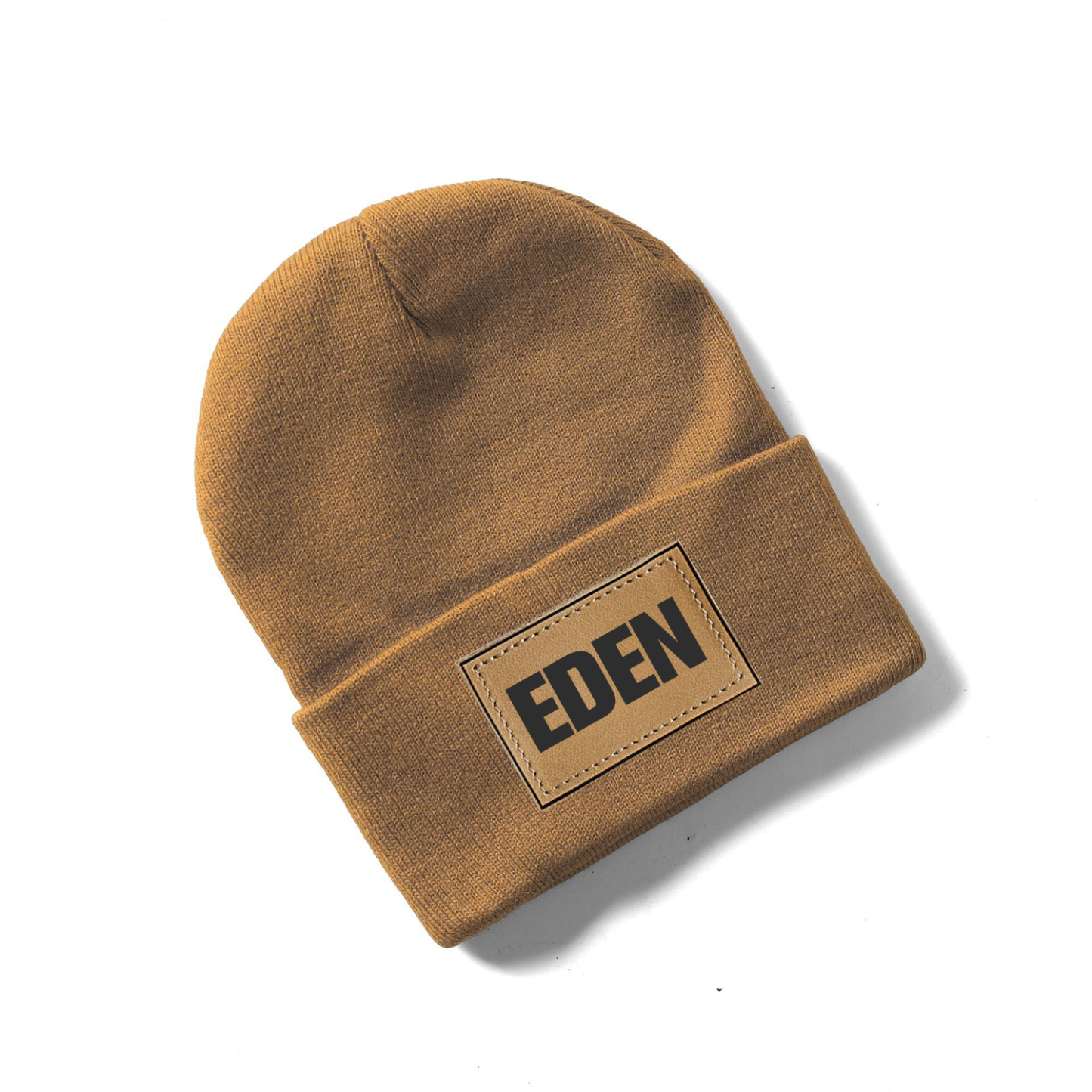 Personalized Leather Patch Beanie for Comfort & Unique | HSKid37