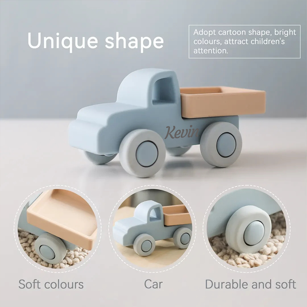 Personalized Kid Silicone Plane and Car Toy | CWToy99