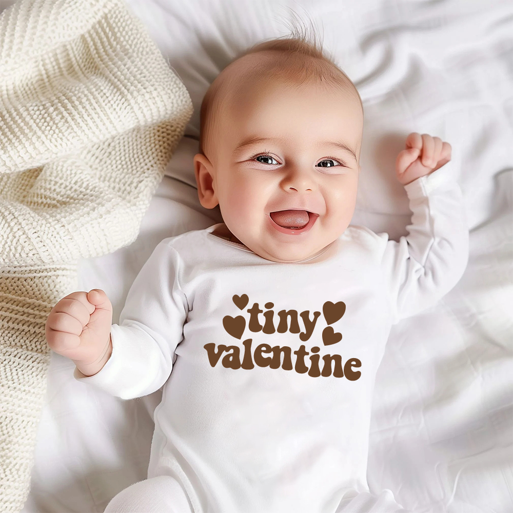 Personalized Baby First Valentine Ropmer and Hat Set | CWBaby144