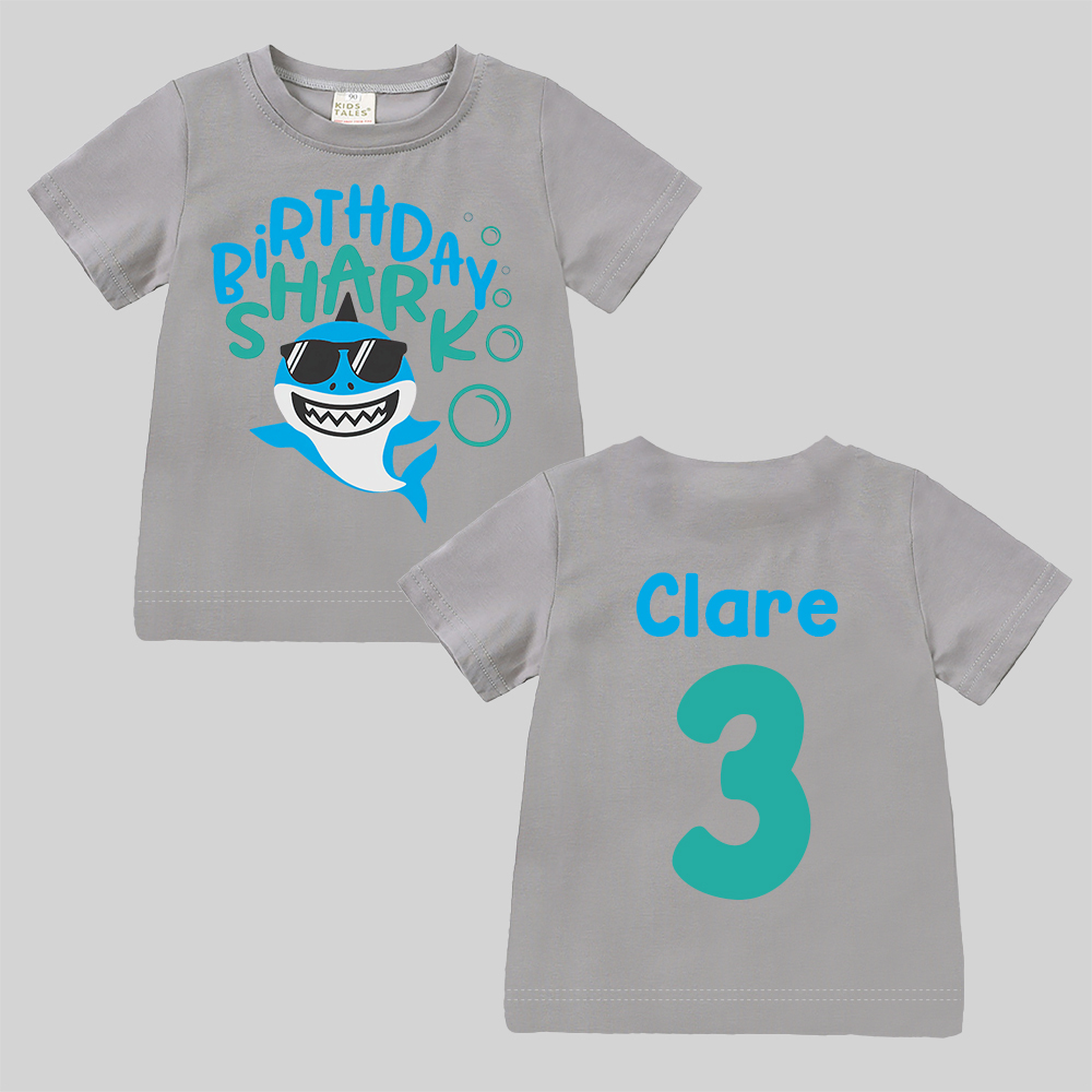 Personalized Shark Birthday T-Shirt | inBirth31