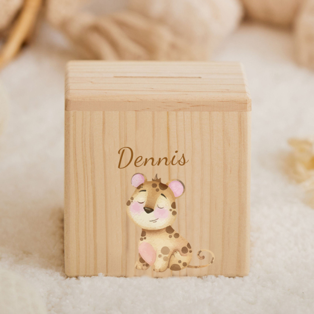 Personalized Kid Cute Animal Wooden Money Boxes