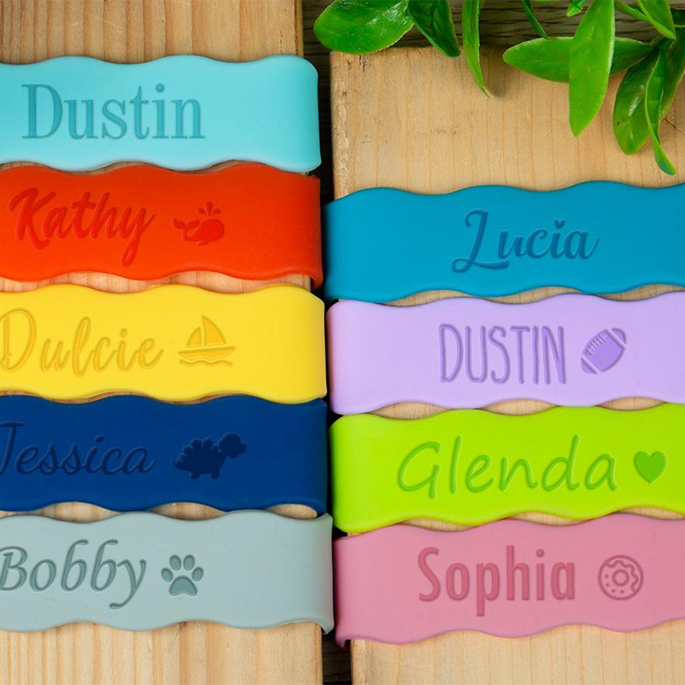 Personalised Kid Silicone Water Bottle Labels | CWBaby158