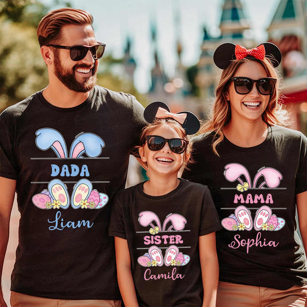 Personalized Family Happy Easter Matching Shirt | CWEaster53