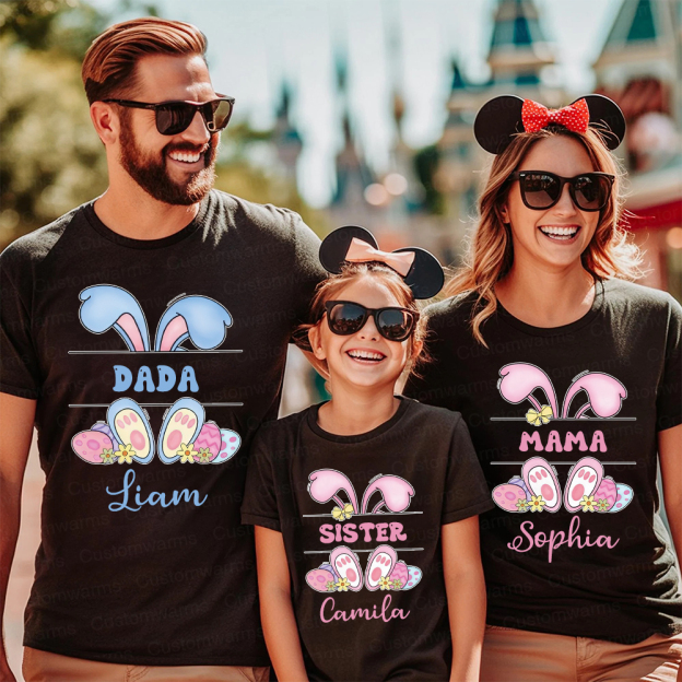 Personalized Family Happy Easter Matching Shirt | CWEaster53