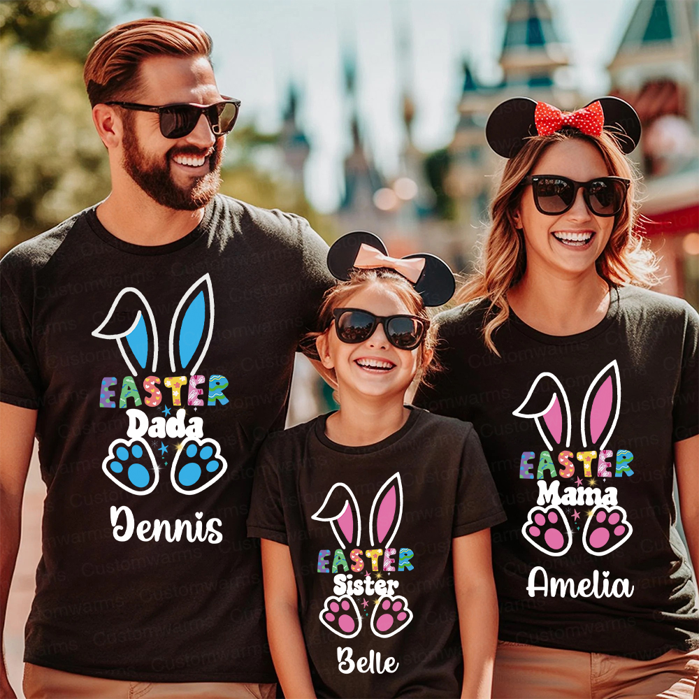 Personalized Family Happy Easter Matching Shirt | CWEaster55