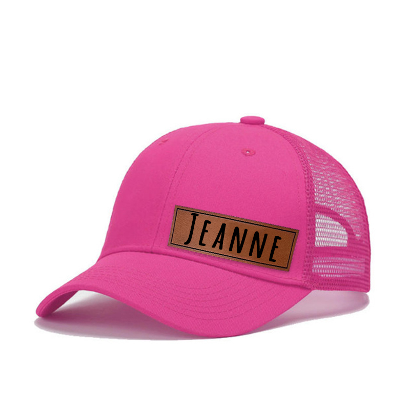 Personalized Color Leather Patch Hat for Comfort & Unique | CWBeach53