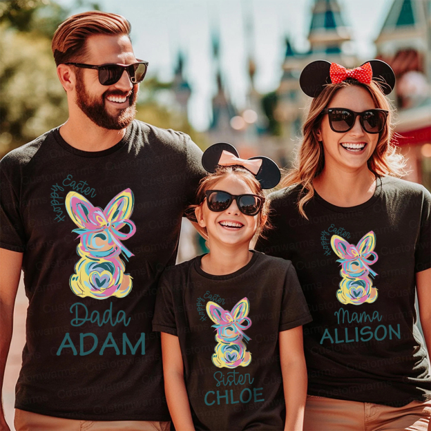 Personalized Family Happy Easter Matching Shirt | CWEaster58