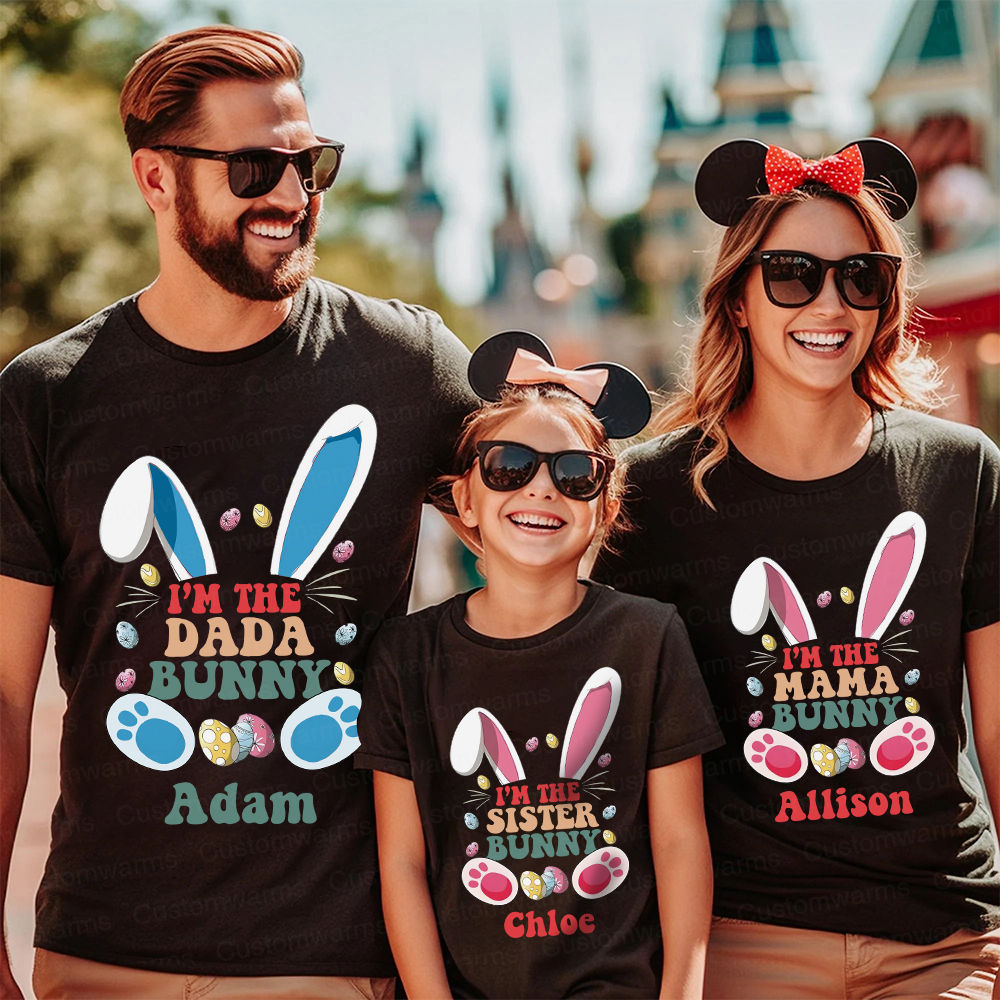 Personalized Family Happy Easter Matching Shirt | CWEaster59